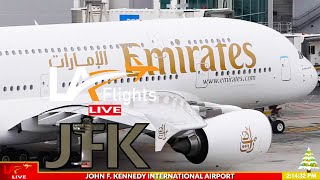 🔴LIVE JFK AIRPORT ACTION  John F Kennedy International  Live Plane Spotting [upl. by Etteinotna]