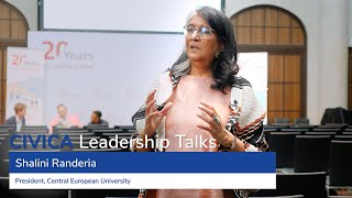 CIVICA Leadership Talks Interview with Shalini Randeria at Hertie Schools 20th Anniversary Forum [upl. by Omland]