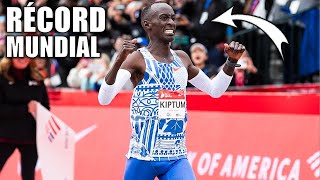 Kelvin Kiptum ROMPE El RÉCORD MUNDIAL DE MARATÓN DE ELIUD KIPCHOGE [upl. by Arenahs]