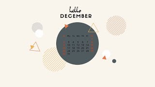 2018 December Calendar Printable With Holidays [upl. by Rowe]