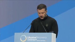 Zelenskyy addresses Ukraine recovery conference in Berlin calls for concrete steps [upl. by Romeu]