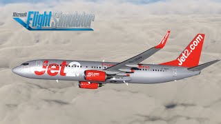 Jet2 to Newcastle in MSFS [upl. by Enirehs]