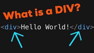 What is a DIV  HTML Basics 1 [upl. by Ahael]