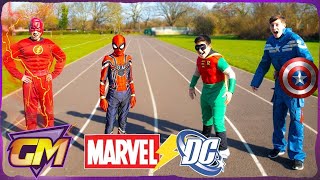 Marvel Vs DC  Super Hero Race  Who is the Fastest Ep1 [upl. by Anelram]