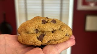 Chocolate chip cookies made from freshlymilled flour and dark chocolate chips [upl. by Mansur]