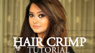 HOW TO CRIMP HAIR  WITH A CRIMPER IRON  HAIR STYLING TUTORIAL [upl. by Xeno]