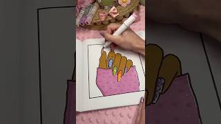 ASMR color  Manicure 💅🏼 What’s your favorite color coloringtherapy art coloringaddict asmr [upl. by Enomahs]