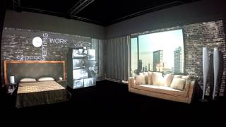 3D Room Video Mapping Projection  London Design Week 100�sign [upl. by Novanod5]