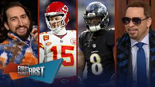 Ravens host Chiefs in AFC Championship Game whos wins the FTF Bowl  NFL  FIRST THINGS FIRST [upl. by Noyek]