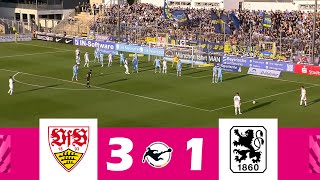 VfB Stuttgart II gegen TSV 1860 München 31  3 Liga 202425  Spielen Höhepunkte [upl. by Thompson]