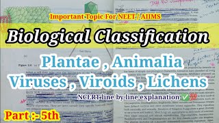 Viruses Viroids and Lichens Class 11th  Biological Classification  CBSE  NEET🔥💯 [upl. by Ahtnamys]