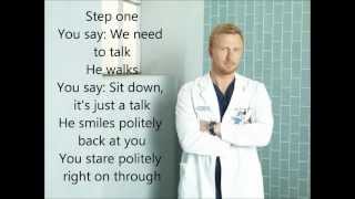 How to Save A Life Greys Anatomy with lyrics [upl. by Hellene]