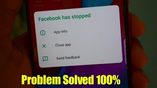 How to Fix Facebook Has Stopped  unfortunately facebook has stopped  2022 [upl. by Garvy]