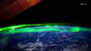 Aurora Borealis from Space Northern Lights from International Space Station 4K [upl. by Madella58]