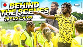 BEHIND THE SCENES OF THE SV2 FOOTBALL CAMP FT SV2 LDN MOVEMENTS SAVVA AND DAMI [upl. by Ameerahs]