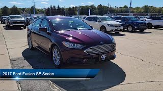 2017 Ford Fusion SE Sedan Euclid Willowick Wickliffe Willoughby Cleveland [upl. by Airotahs]