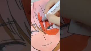 Drawing Todoroki shoto from my hero academia drawing anime todorokishoto myheroacademia shorts [upl. by Annahtur91]