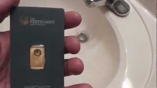 5 Gram Australian Perth Mint Gold Bar Review [upl. by Aillimac]