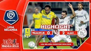 Hasil Laga RKC Waalwijk VS Ajax  Liga Belanda Eredivisie 20242025  Senin 300924 [upl. by Elinnet455]