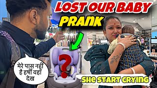 LOST OUR BABY PRANK ON WIFE GOES WRONG   Unexpected Reaction  she start crying  jeet thakur [upl. by Tobye]