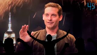 Las MEJORES REACCIONES del Público al ver a TOBEY MAGUIRE [upl. by Manon]