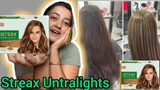 Streax Highlights Hair Color Step By Step Apply ✅ Streax Ultralight Highlight Kit Review in Hindi ✅ [upl. by Wolff840]