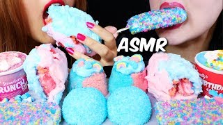 ASMR COTTON CANDY ICE CREAM BURRITO SNOBALLS CAKES SUNDAE 리얼사운드 먹방  KimampLiz ASMR [upl. by Oderfodog]