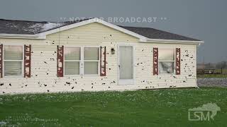 05072023 Grinnell IA  Insane Wind Driven Baseball to Softball Size hail80mph WindsDamage [upl. by Esoranna949]