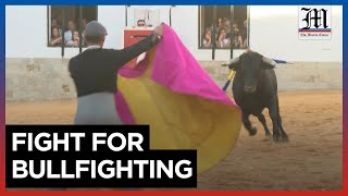 Portuguese fight to preserve bullfighting exception in Barrancos [upl. by Joachima545]