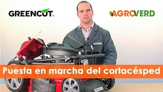 ¿Cómo arrancar encender o poner en marcha tu CORTACÉSPED GREENCUT [upl. by Irtimd]