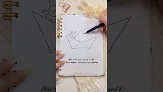 Tutorial Gambar Perahu Kertas Aesthetic cathfloart ​⁠​⁠ [upl. by Gable]