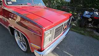 Beautiful 1984 GMC Sierra slammed [upl. by Latsryc]