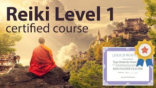 Reiki Course Level 1 1h and 38 minutes With CertDiploma  Attunements see description [upl. by Sitarski]