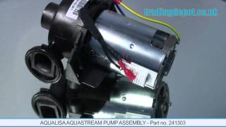 TRADING DEPOT Aqualisa Aquastream Pump Assembly  Part no 241303 [upl. by Latoya895]