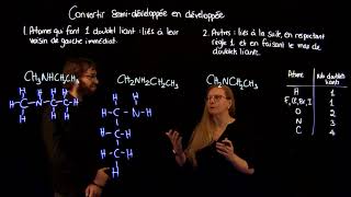 Convertir une formule semidéveloppée en formule développée  3 de 3 [upl. by Eeraj602]