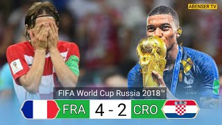 HIGHLIGHTS  FRANCE  42  CROATIA FIFA WORLD CUP FINAL 2018  4k💥 [upl. by Slavin147]