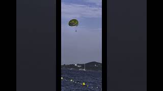 Parasailing Port Grimaud Saint Tropez shorts parasailing sttropez [upl. by Kcirrem2]