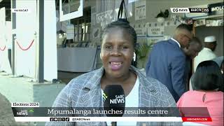 2024 Elections  IEC Mpumalanga launches its results centre Nhlanhla Jele reports [upl. by Nylhsa]