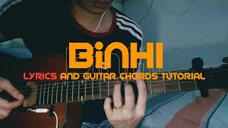 Binhi  Arthur Nery guitar cover chords tutorial [upl. by Leila]