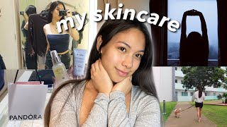 How I keep my skin clear grwm  shopping [upl. by Aynatan]