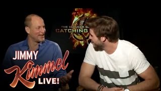 Woody Harrelson Didnt Realize Liam Hemsworth Was Brothers with Chris Hemsworth [upl. by Novahs]