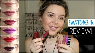 STILA STAY ALL DAY LIQUID LIPSTICKS  SWATCHES amp REVIEW  Silverfoxxbeauty [upl. by Aranat958]