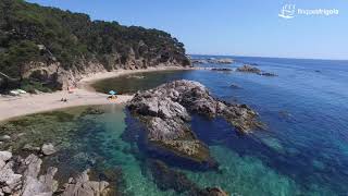 Calella de Palafrugell  Costa Brava a vista de dron 2021 [upl. by Kcinimod]