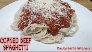 Filipino Style Corned Beef Spaghetti The Best Corned Beef Spaghetti Recipe [upl. by Nylsoj]