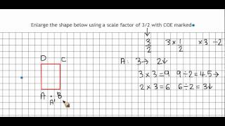 Enlargement with fractional scale factors 2 [upl. by Aguste]