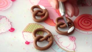 Tuto bijoux fimo  des bijoux Bretzel [upl. by Raval581]