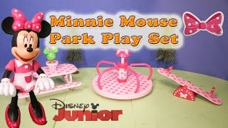 MINNIE MOUSE PARK PLAY SET Toy Review [upl. by Hugo]