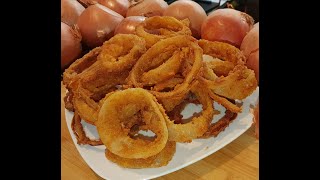 Krążki Cebulowe  Jak Zrobić Onion Rings  Czyli pyszna przystawka z USA Polecana Na Całym Świecie [upl. by Benildas]