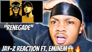 First Time Hearing quotRenegadequot JAY Z Reaction Ft Eminem [upl. by Aelat]