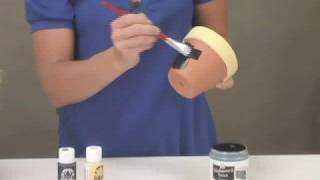 Chalkboard Flower Pots using FolkArt® Chalkboard paint [upl. by Marlowe]